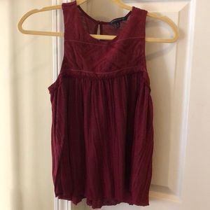 American Eagle Outfitters burgundy tank top